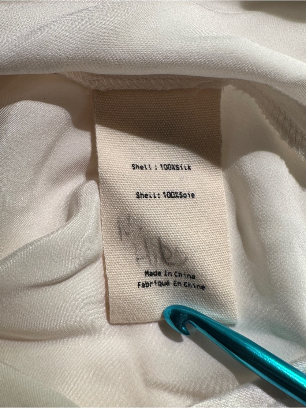 L’AGENCE Naomi Balloon Sleeve Ivory Silk Blouse - Picture 6 of 6